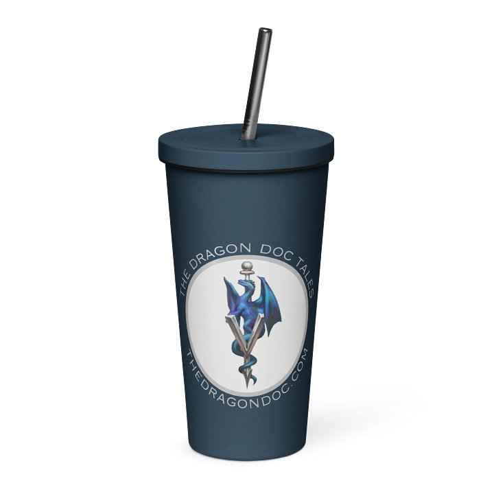 Dragon Doc 20 oz Insulated Steel Tumbler (White Background): Cooler Than a Frost Dragon’s Breath product image (5)
