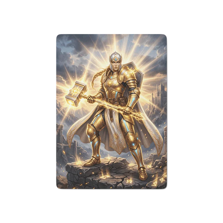 Radiant Paladin Premium Playing Cards - Fantasy Gaming Deck product image (2)
