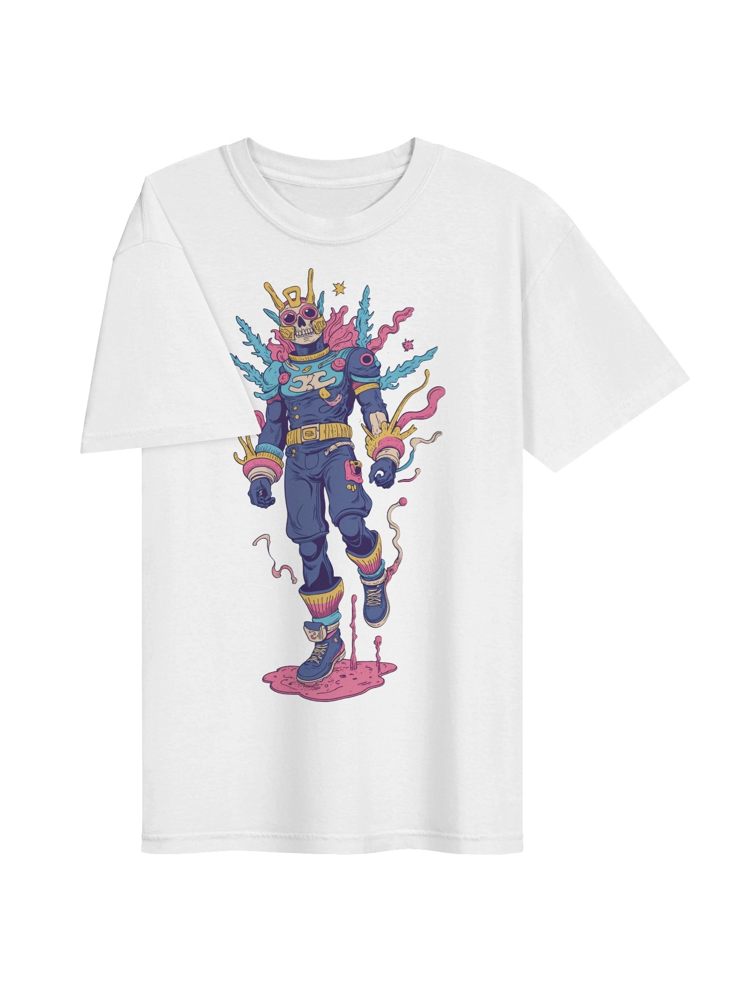 Cyberpunk Skeleton Glow Tee product image (51)