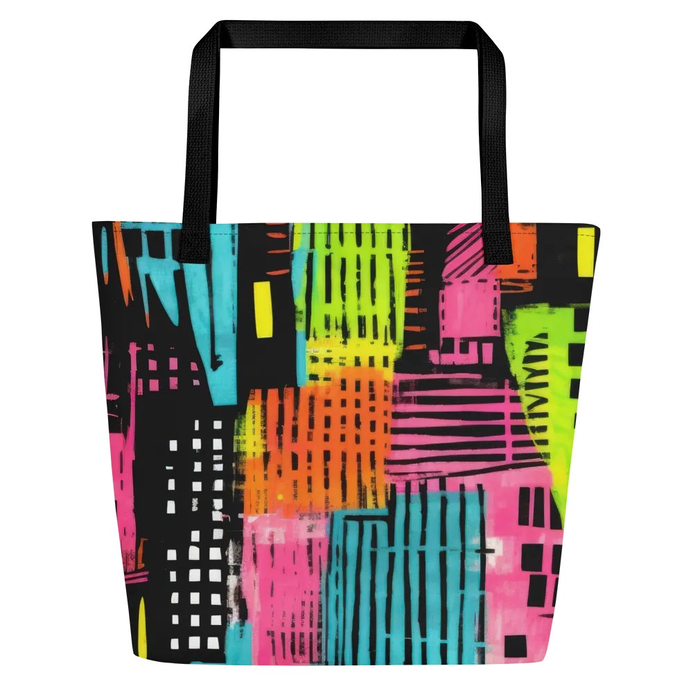 Vibrant Urban Geometry All-Over Tote Bag product image (3)