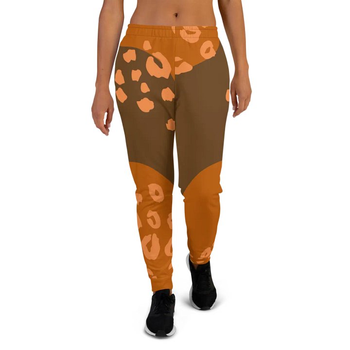 Orange cat Lounge Women's Joggers product image (2)