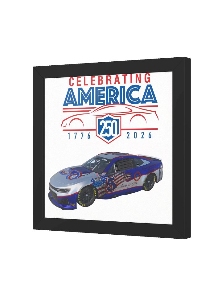 PATROTIC AMERICA 250 RACECAR Framed Matte Poster product image (2)