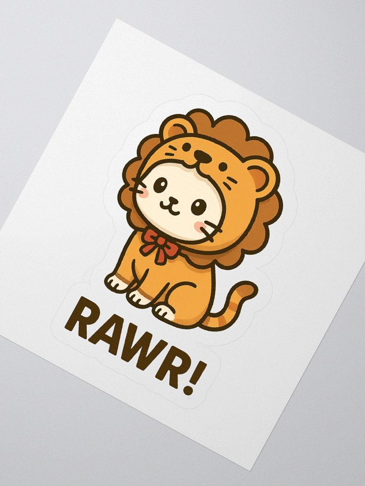 Rawr Lion Cat Sticker product image (6)