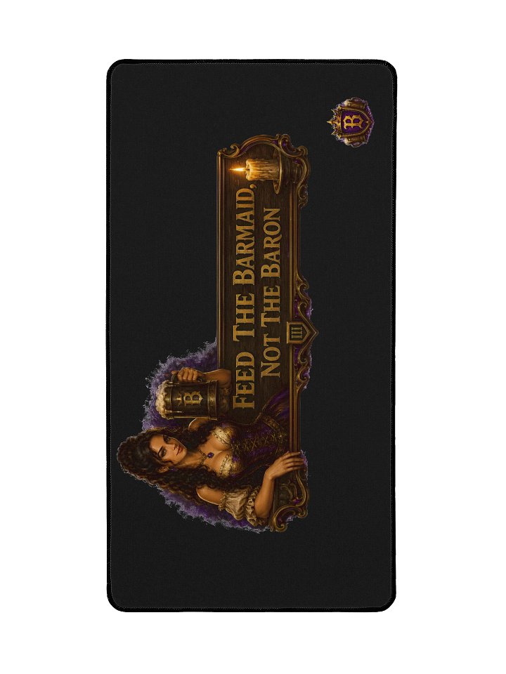 Feed the Barmaid Desk Mat — BaronBeard Fantasy Banner product image (2)