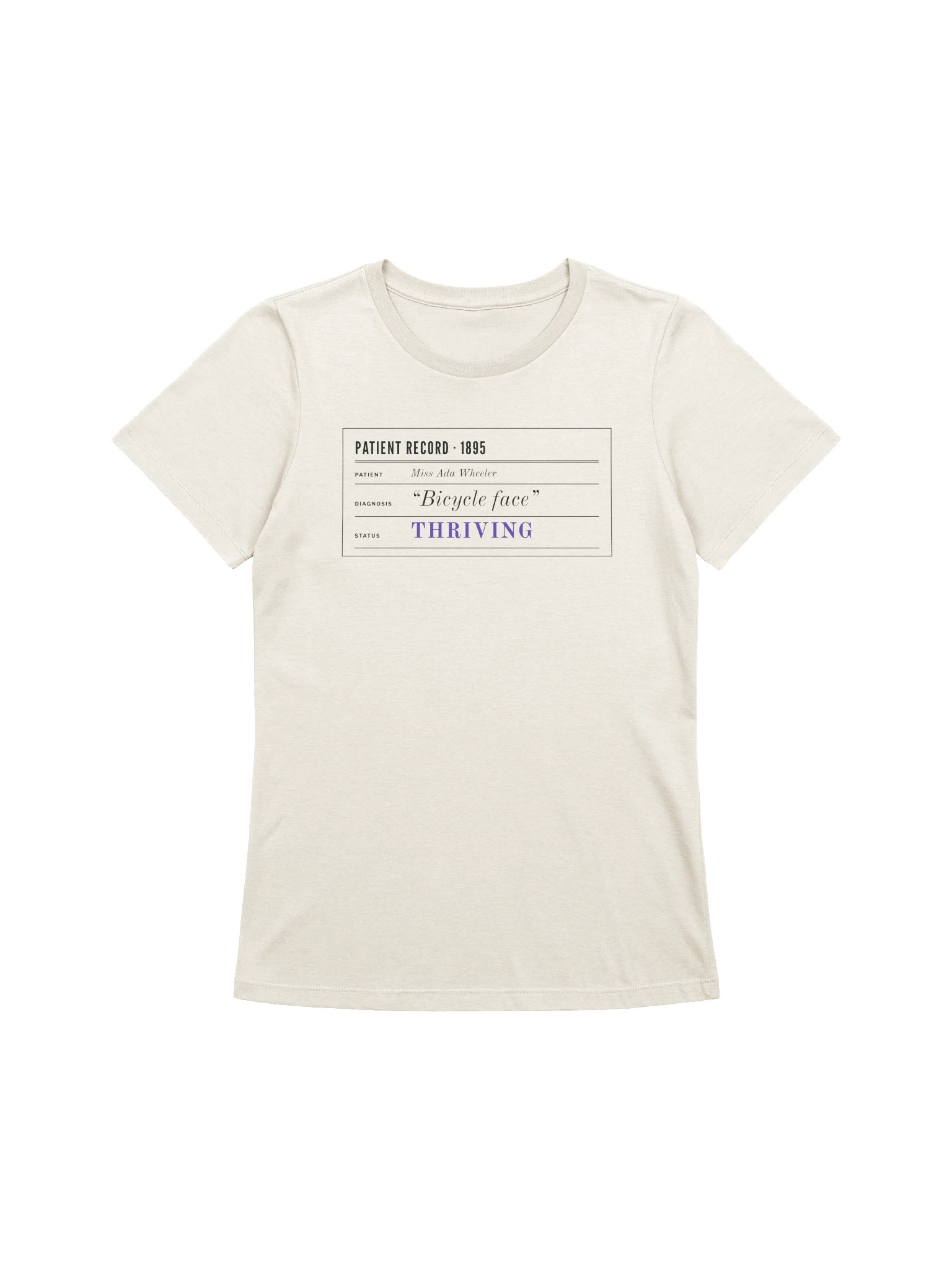 Patient Record Women's Relaxed Tee (Natural) product image (1)
