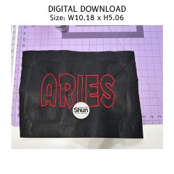 Aries Applique Embroidery Design product image (2)