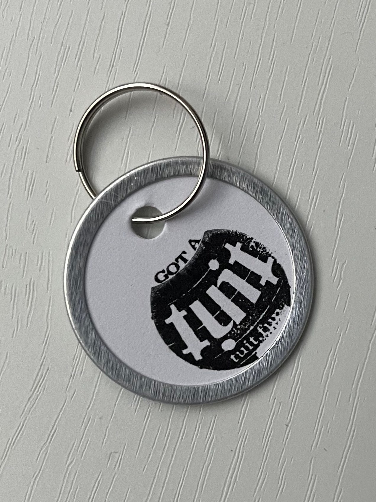 “Someday Is Today” Hand‑Stamped Round Tuit Keychain – Limited Handmade Collectible product image (3)