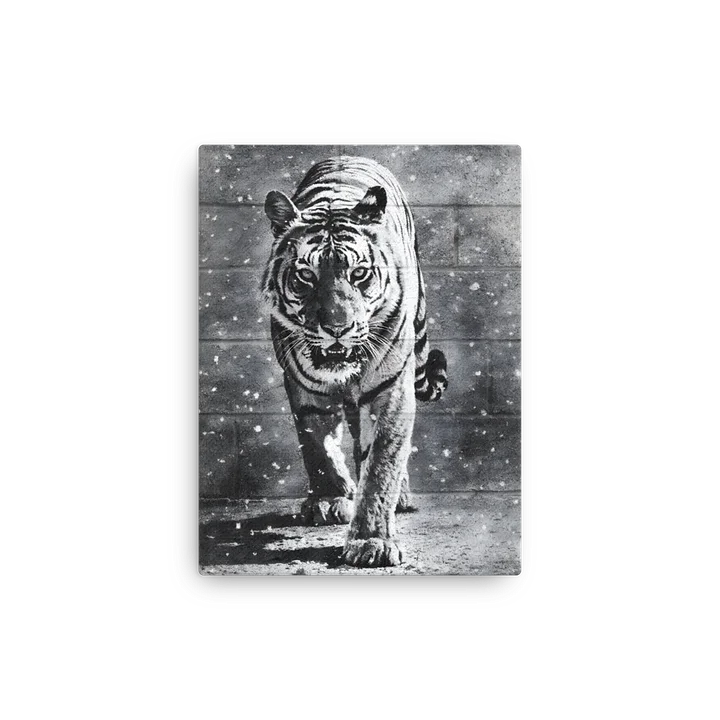 Urban Tiger: Strength in the snowstorm Slimline Canvas Art product image (11)