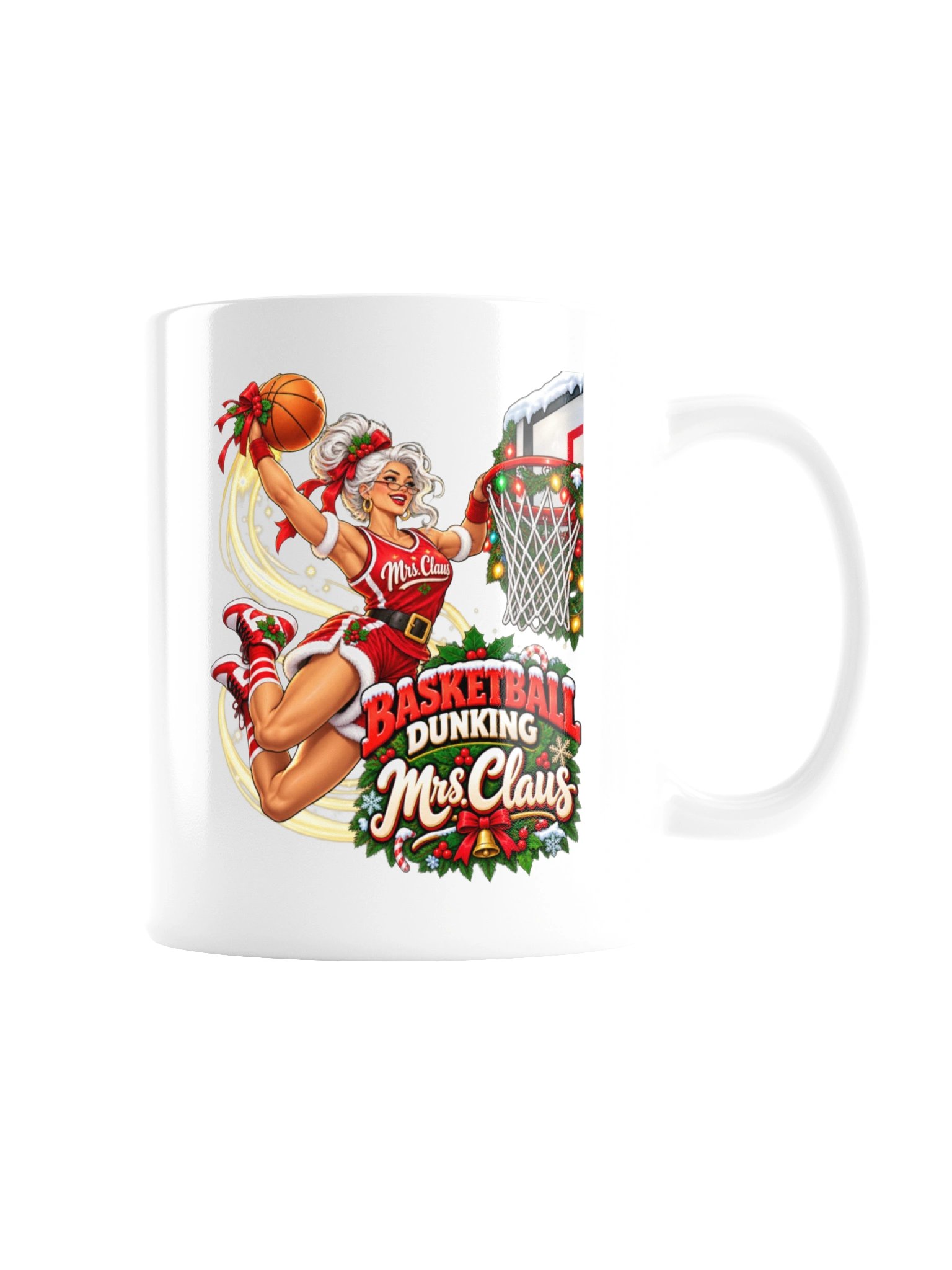 Basketball Dunking Mrs. Claus - Mug product image (7)
