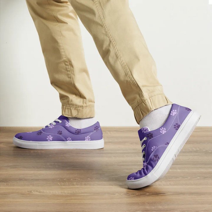 Men's Paw Print Canvas Shoes product image (1)