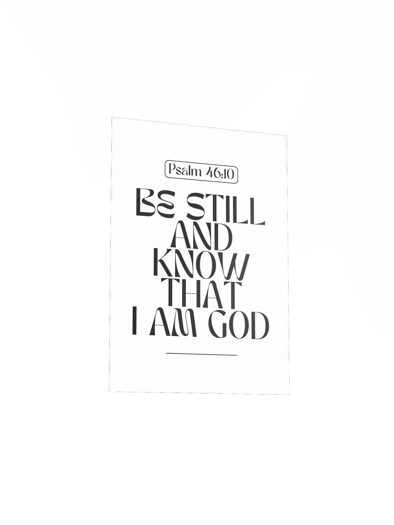Psalm 46:10 Be Still Enhanced Matte Paper Poster product image (19)