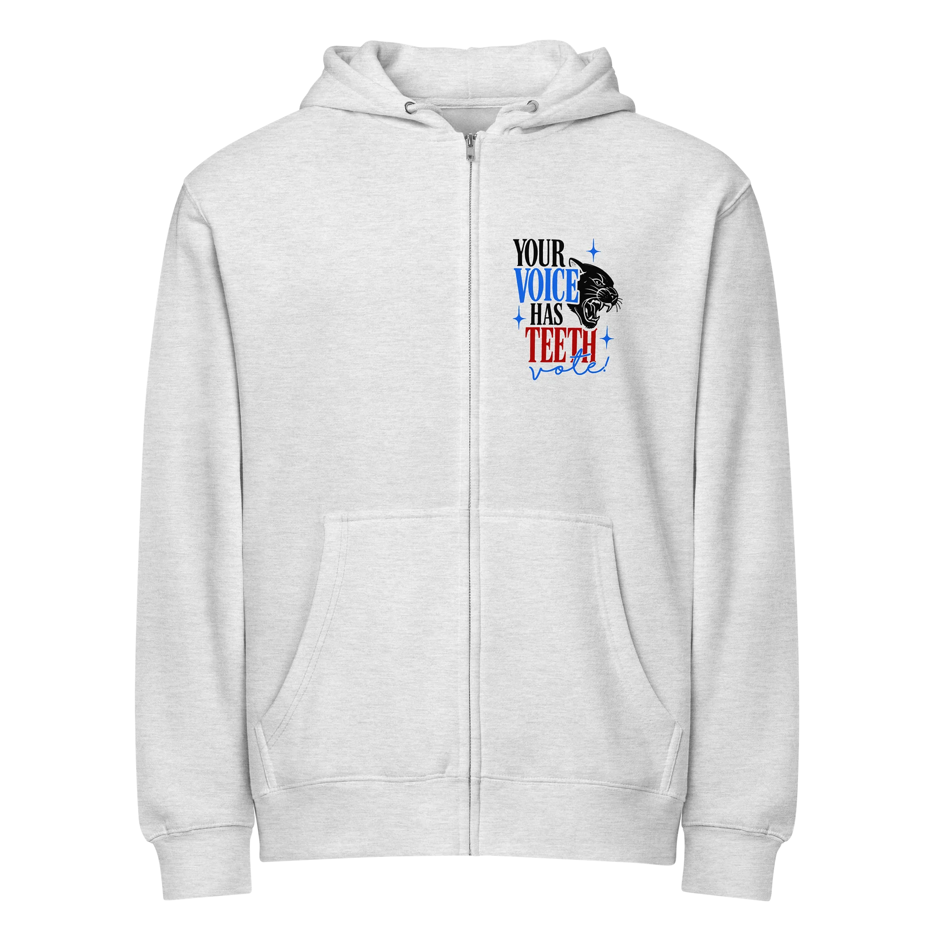 Your Voice Has Teeth Zip-Up Hoodie product image (1)