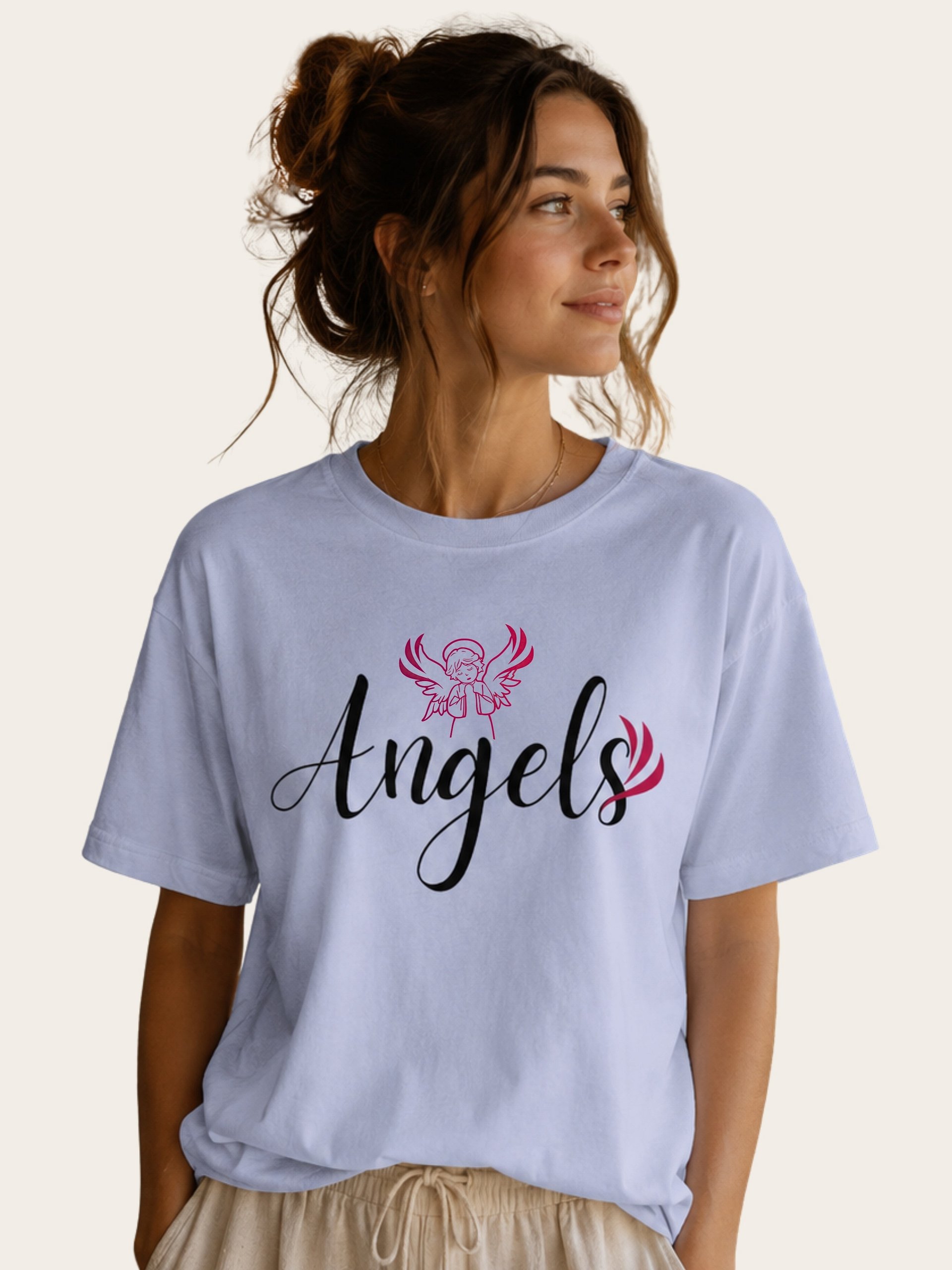 Graceful Angels Calligraphy T-shirt product image (5)