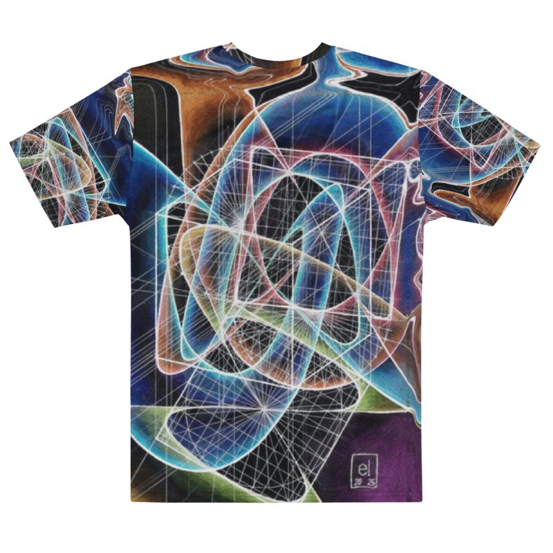 Translucent Heart - Geometric Negative Art Men's Crew Neck T-Shirt product image (4)