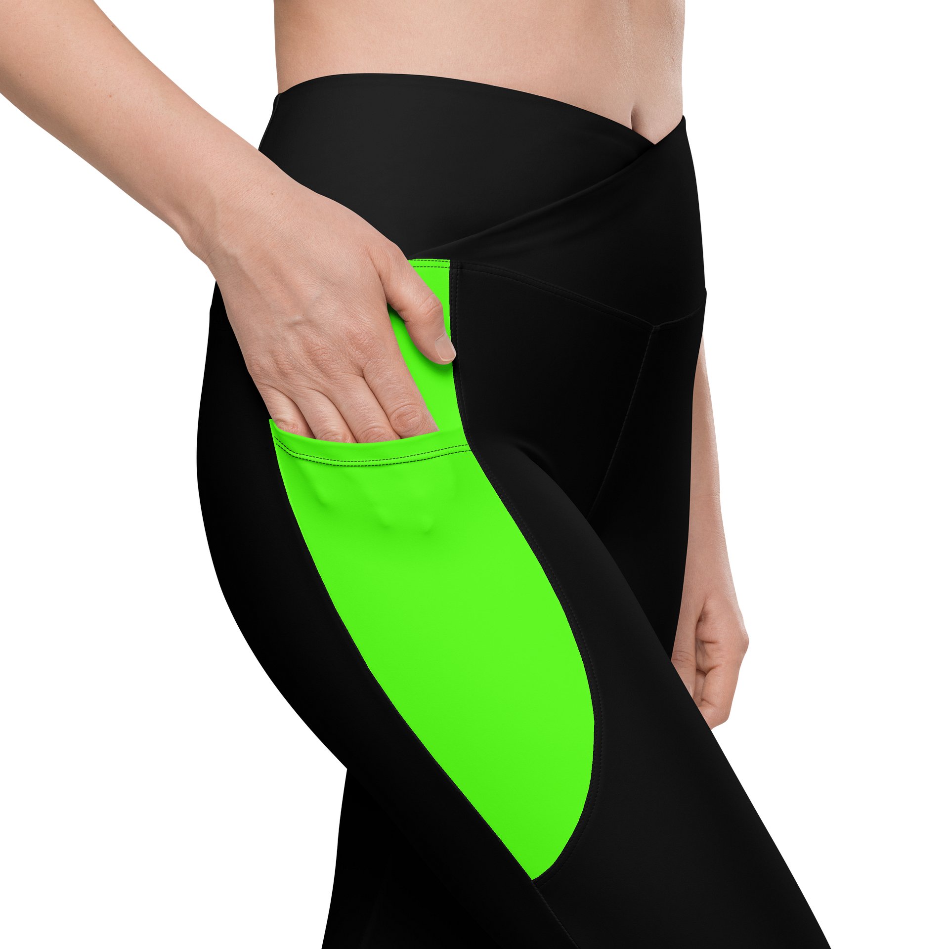 Neart | Crossover Semi Compression Workout Leggings with Pockets & Sun protection product image (8)