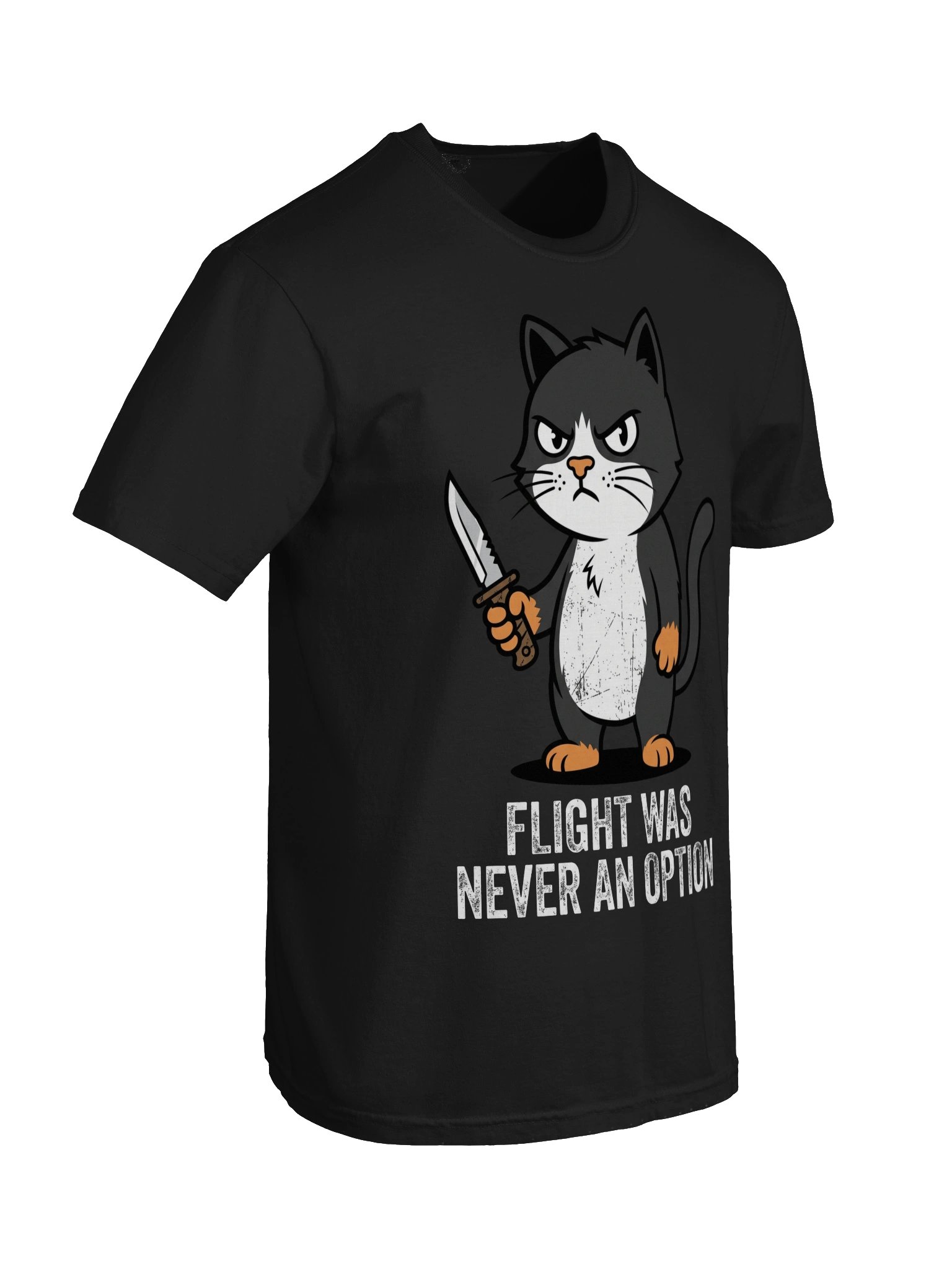 Flight Was Never An Option T-Shirt – Funny Grumpy Cat Tee product image (10)
