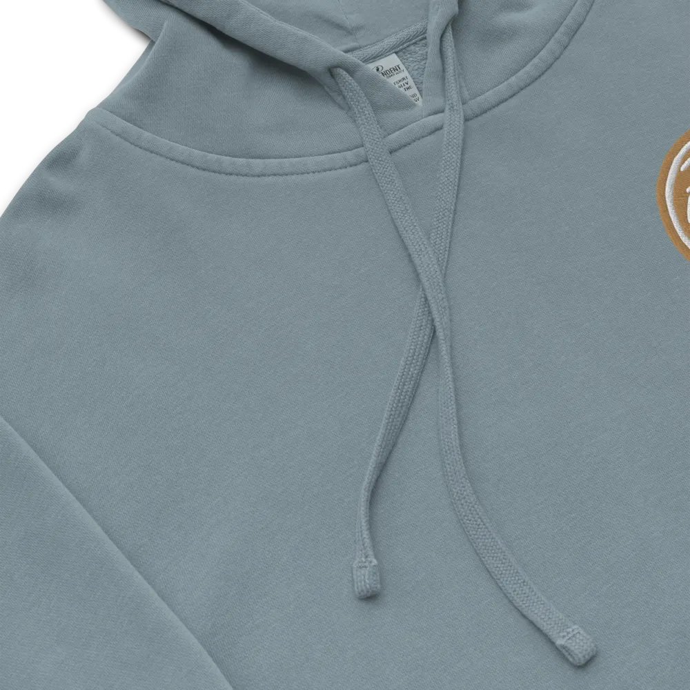 In My Head (L.C. brown bubble design 2) embroidered pigment hoodie product image (8)