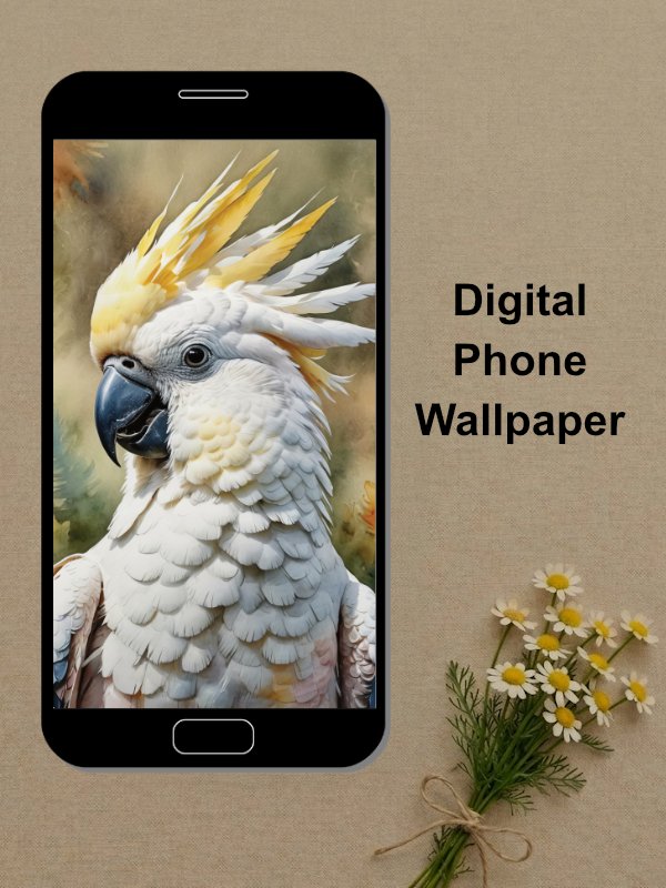 Cockatoo Phone Wallpaper product image (1)