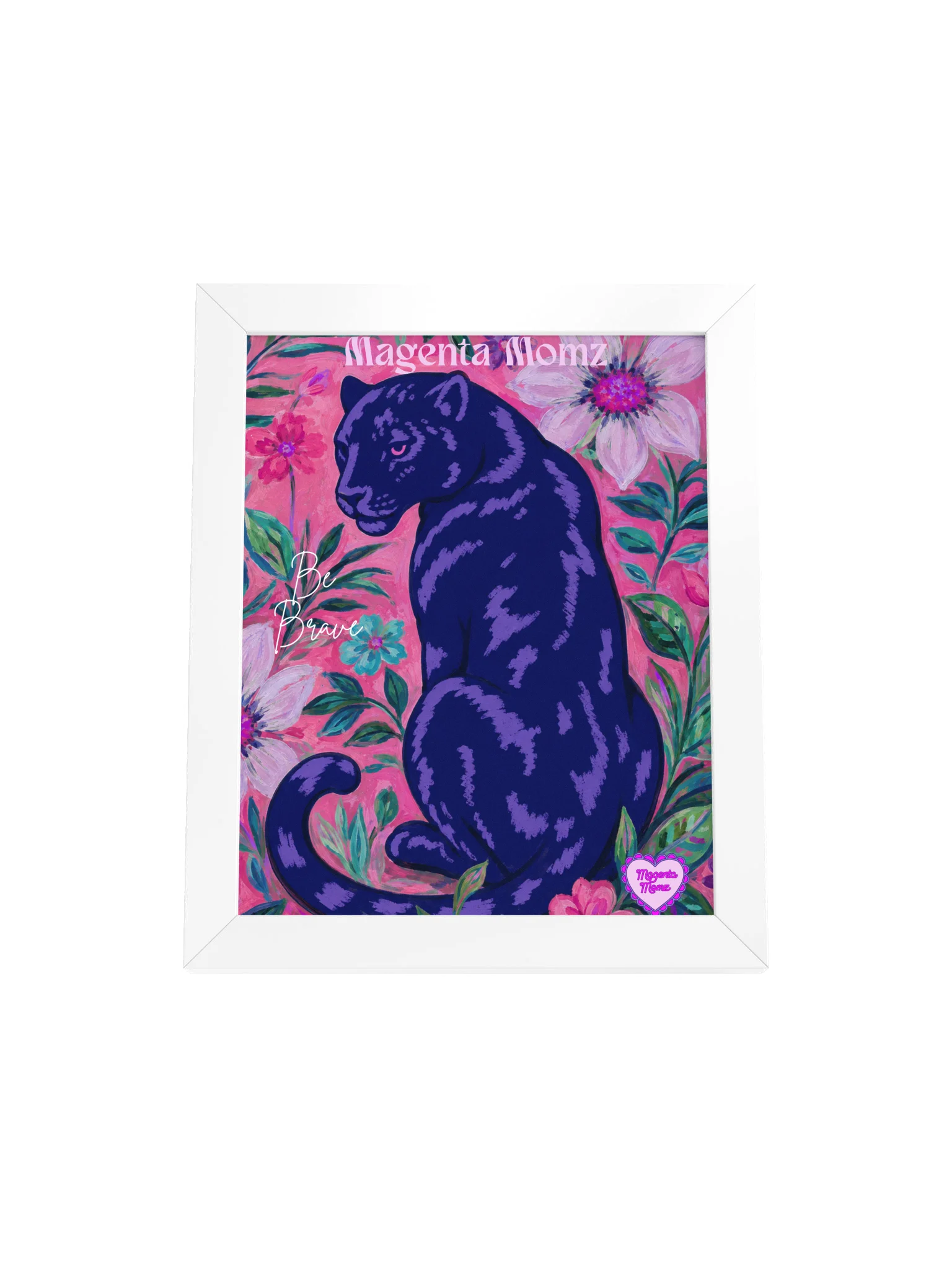 MAGENTA MOMZ - MOXIE MAGENTA FRAMED PRINT product image (2)