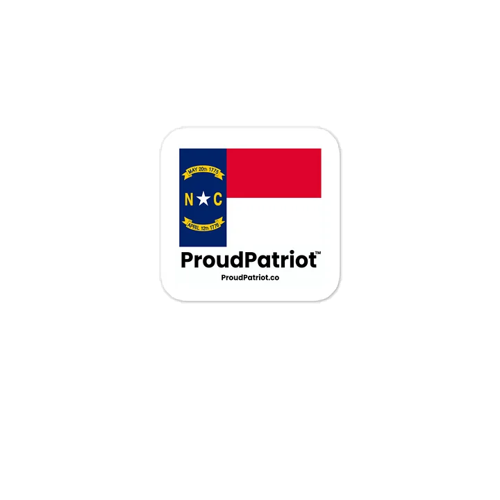 North Carolina State Flag Vinyl Sticker product image (1)