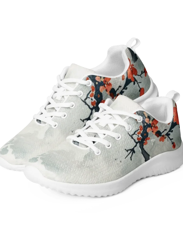 Japanese Plum Blossom Women's Athletic Shoes | Traditional Ukiyo-e Art Sneaker product image (1)