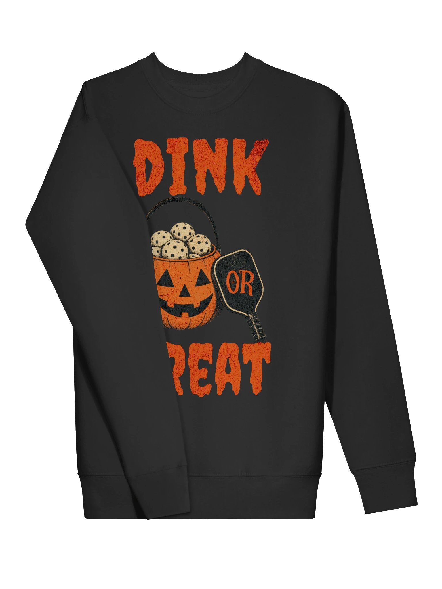 Dink or Treat Halloween Pickleball Sweatshirt | Funny Horror Crewneck product image (7)