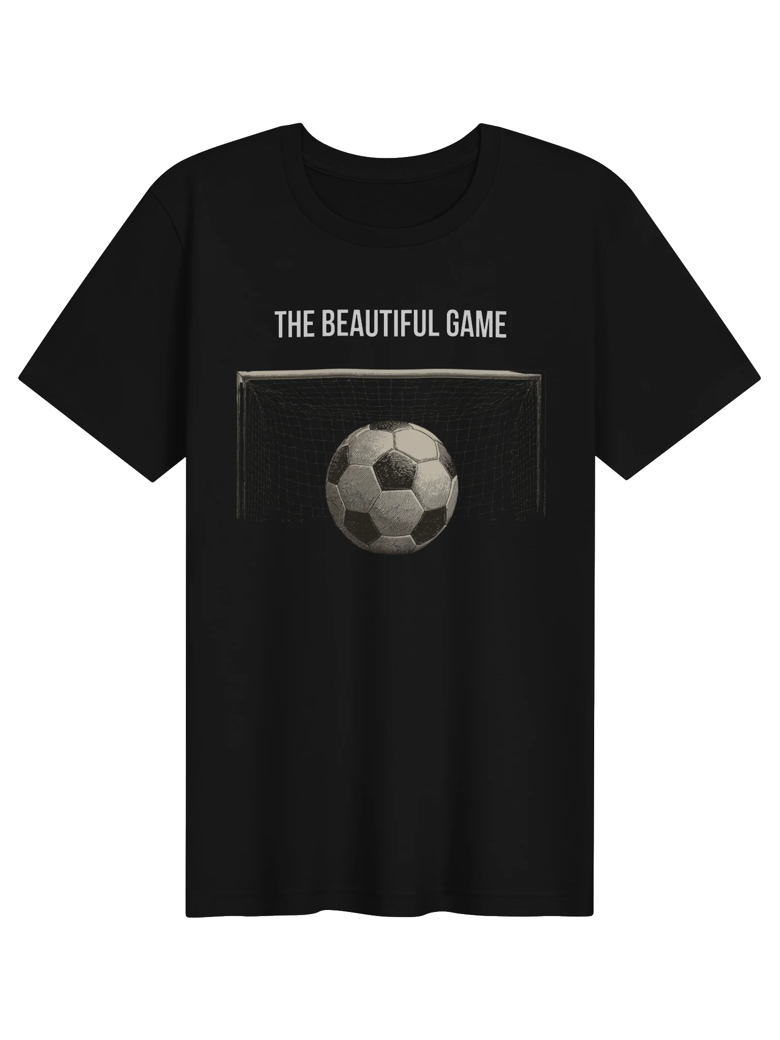 The Beautiful Game Soccer T-Shirt | Football Fan T-Shirt | White Letters product image (1)