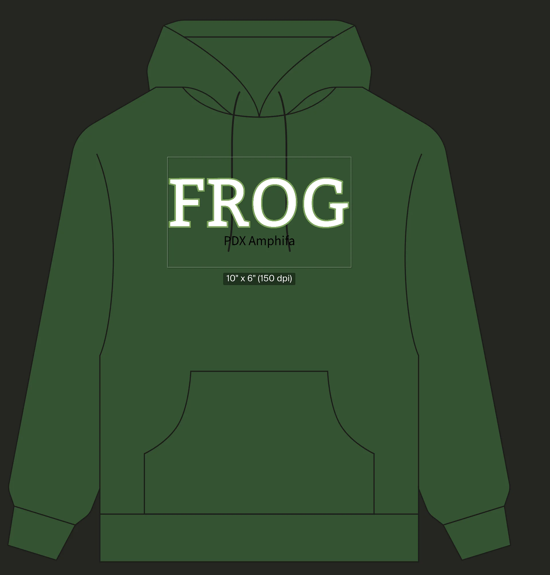 Amphifa: Embroidered FROG Hoodie product image (5)