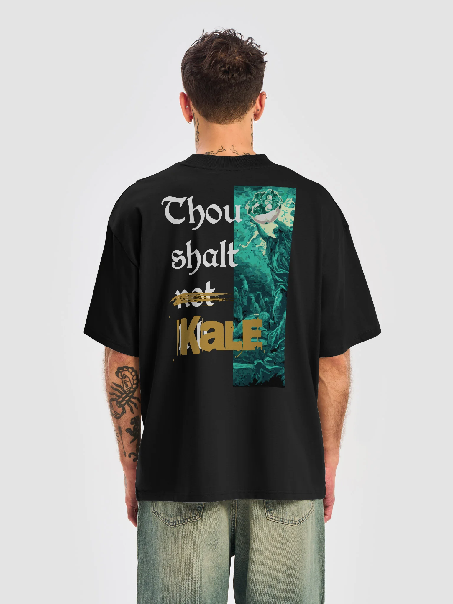Thou Shalt Kale Oversized Tee product image (5)