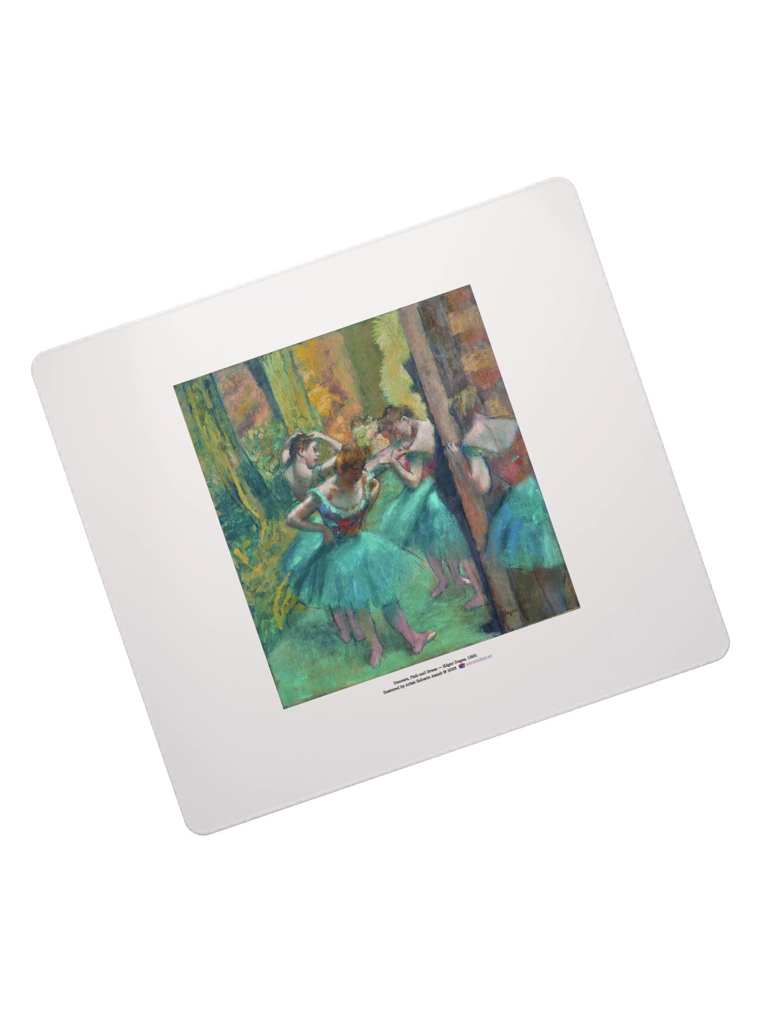 Dancers, Pink and Green — Mouse Pad product image (7)