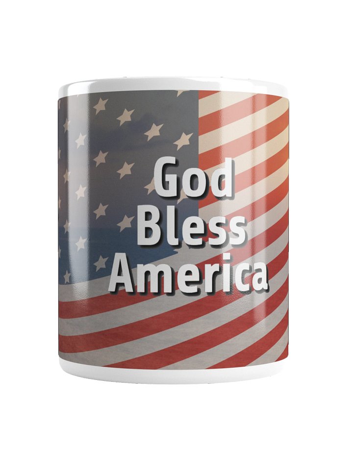 God Bless America — Christian Patriot Flag Mug -Male product image (2)