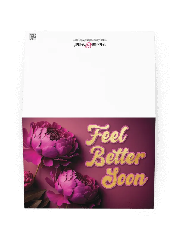 Feel Better Soon Peonies Card product image (3)