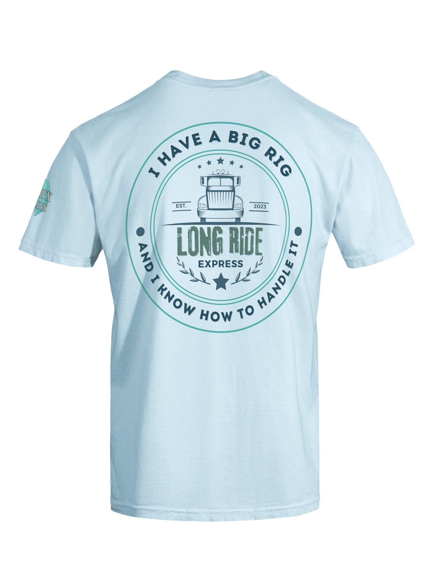 I have a big rig and I know how to handle it - Funny Trucker T-shirt product image (4)