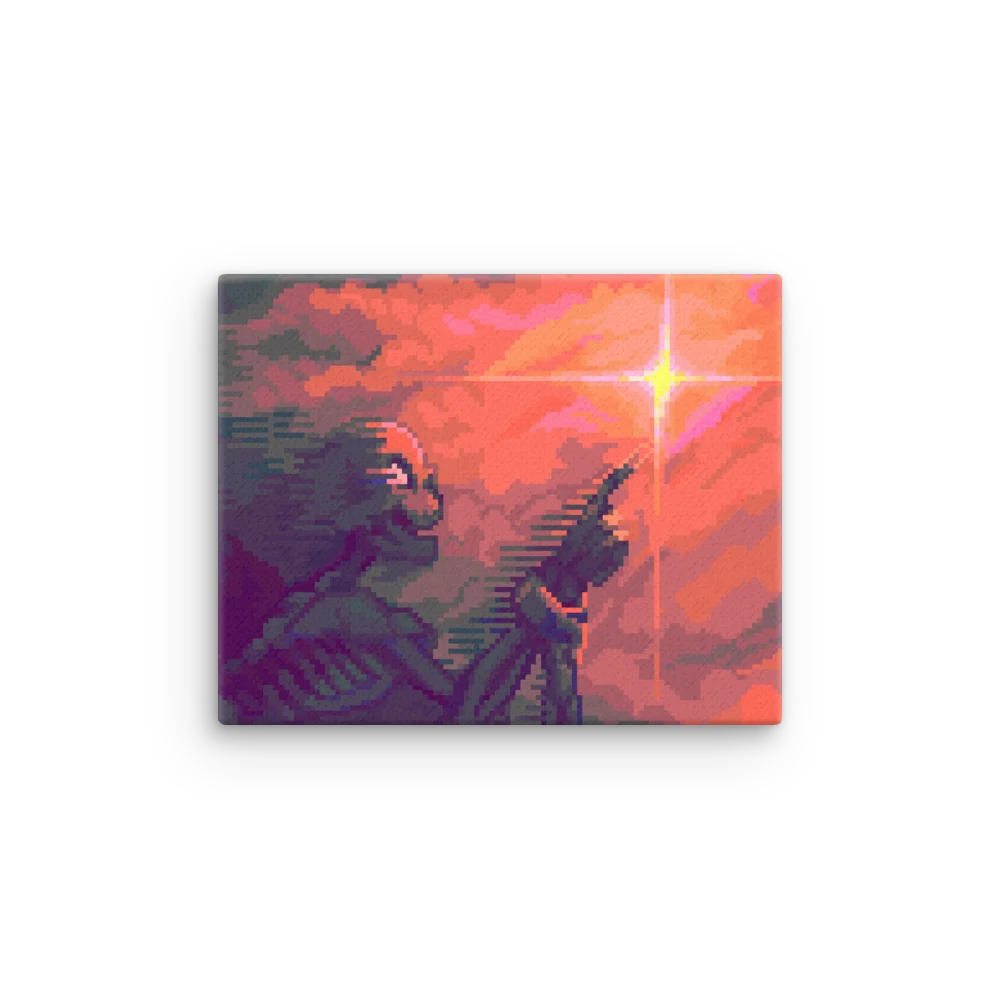Wish Upon A Star Pixel Art Canvas Print product image (8)