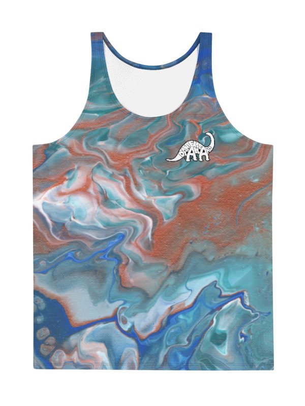 Metallic Orange Fluid Acrylic Tank Top product image (3)