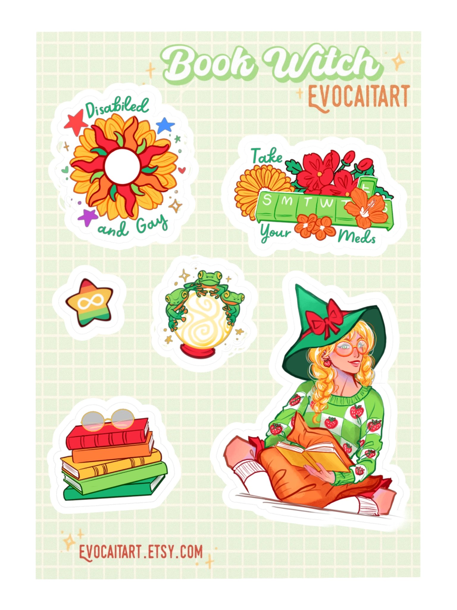 Autism Pride Flag Witch Stickers product image (2)