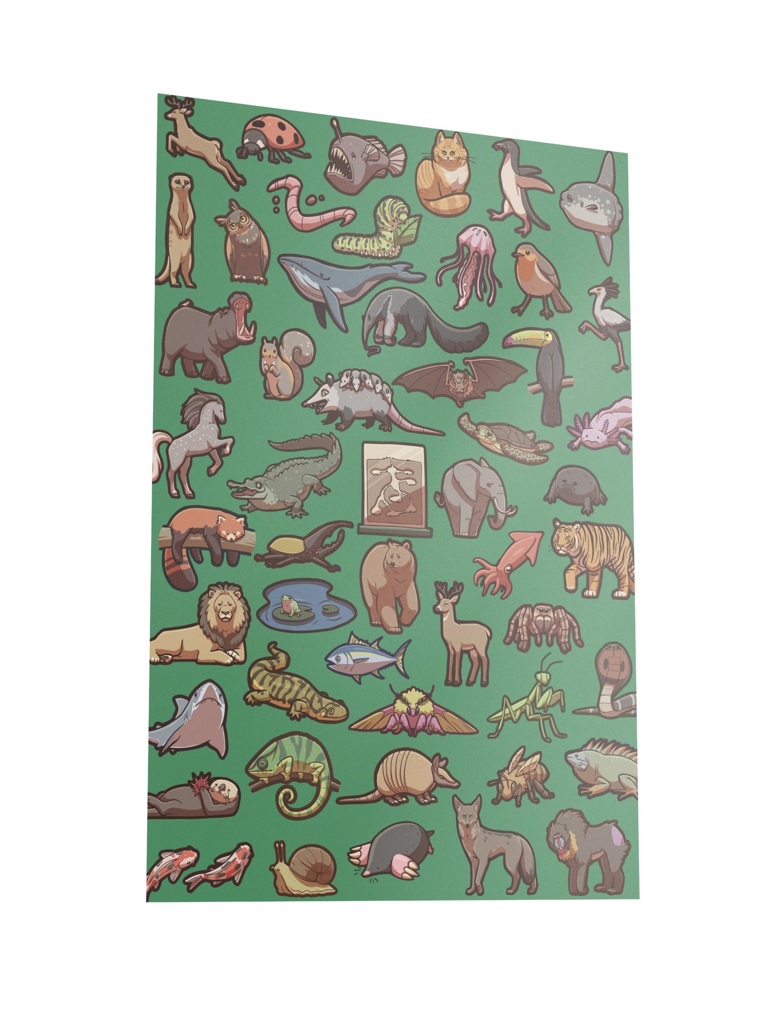 All the Mammals- Original Illustrated Poster product image (4)