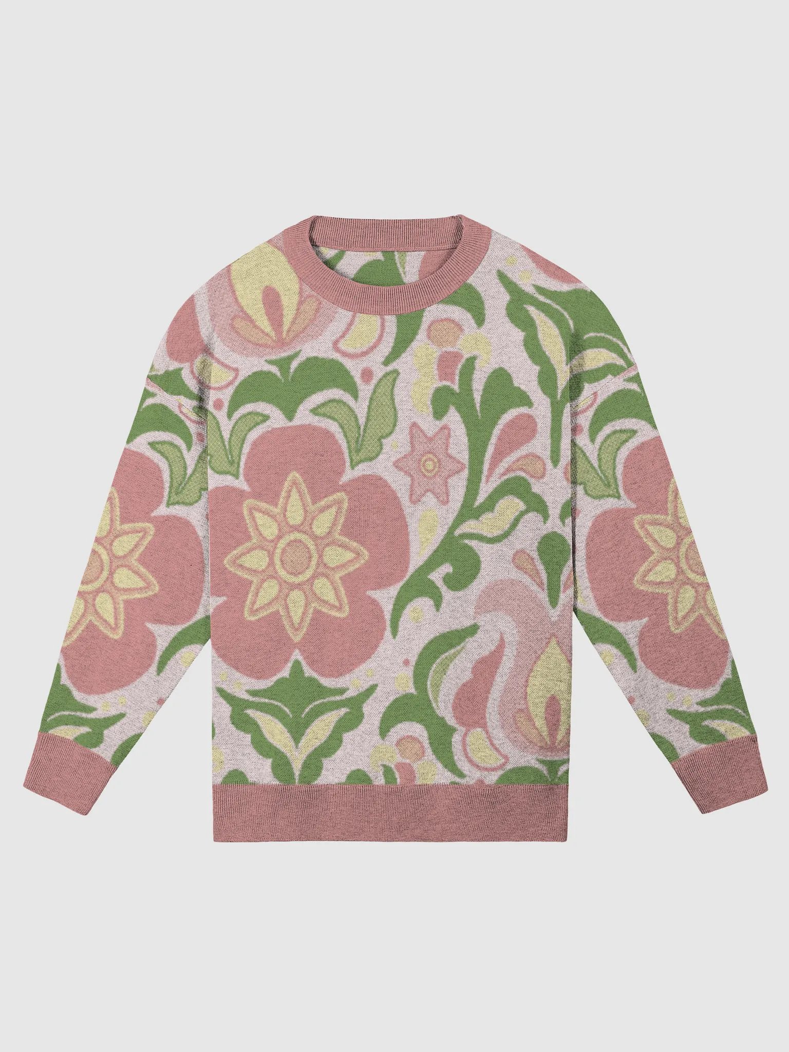 Botanical Wallpaper Sweater - Coral product image (6)
