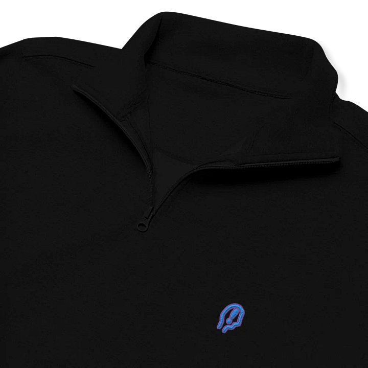EXCLAIMING MENTALLY (violet design) embroidered quarter zip product image (1)