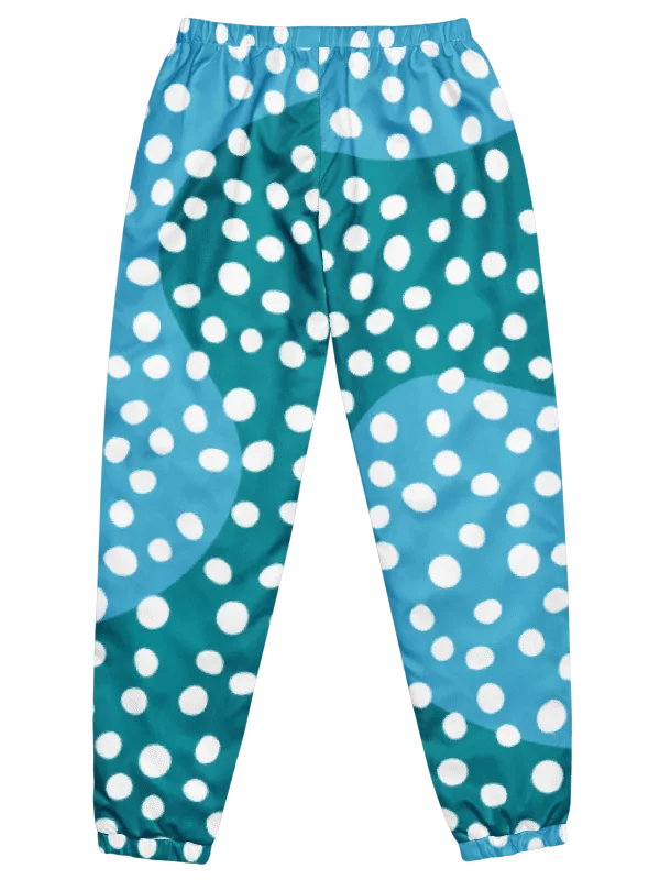 Teal Wave Polka Dot Track Pants product image (2)
