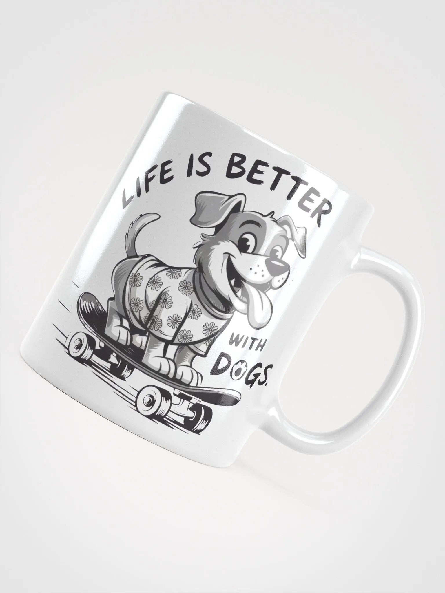 Skateboarding Life is Better With Dogs Mug product image (12)