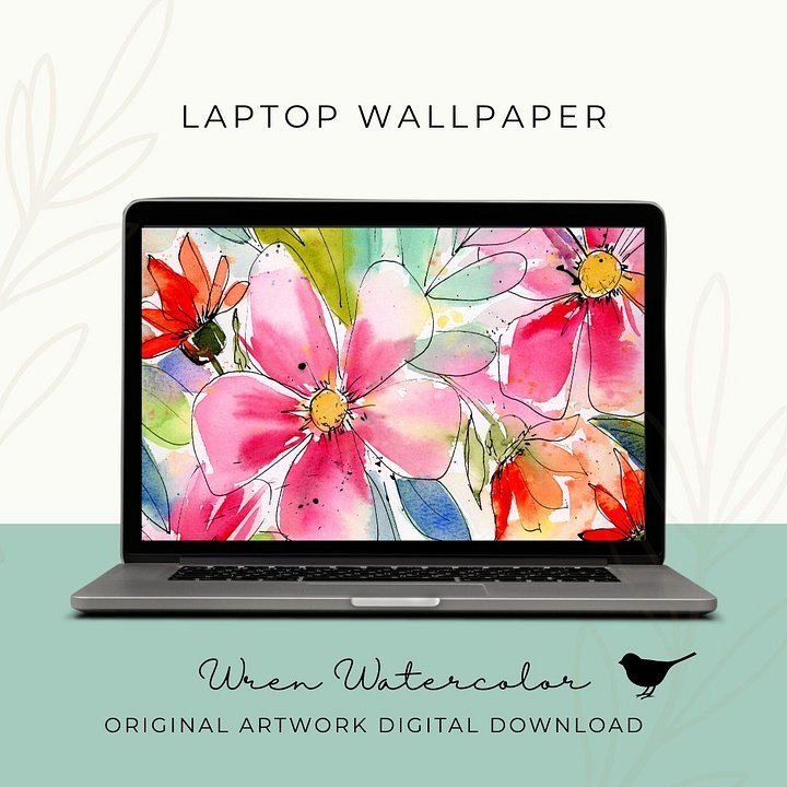 Loose & Wild Watercolor Digital Wallpaper Bundle product image (2)