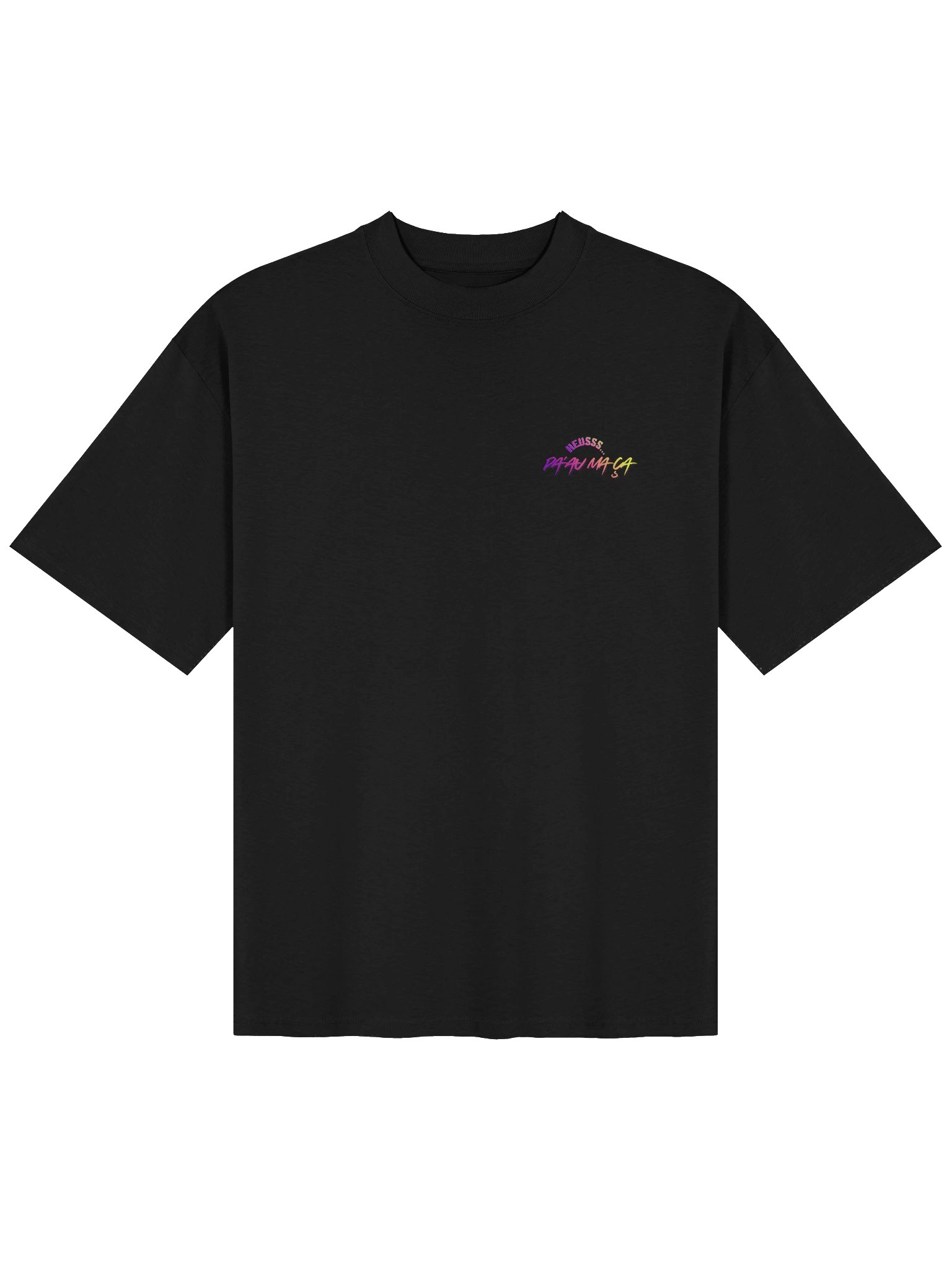 T-shirt surdimensionné avec logo dégradé néon PU MANATU product image (1)