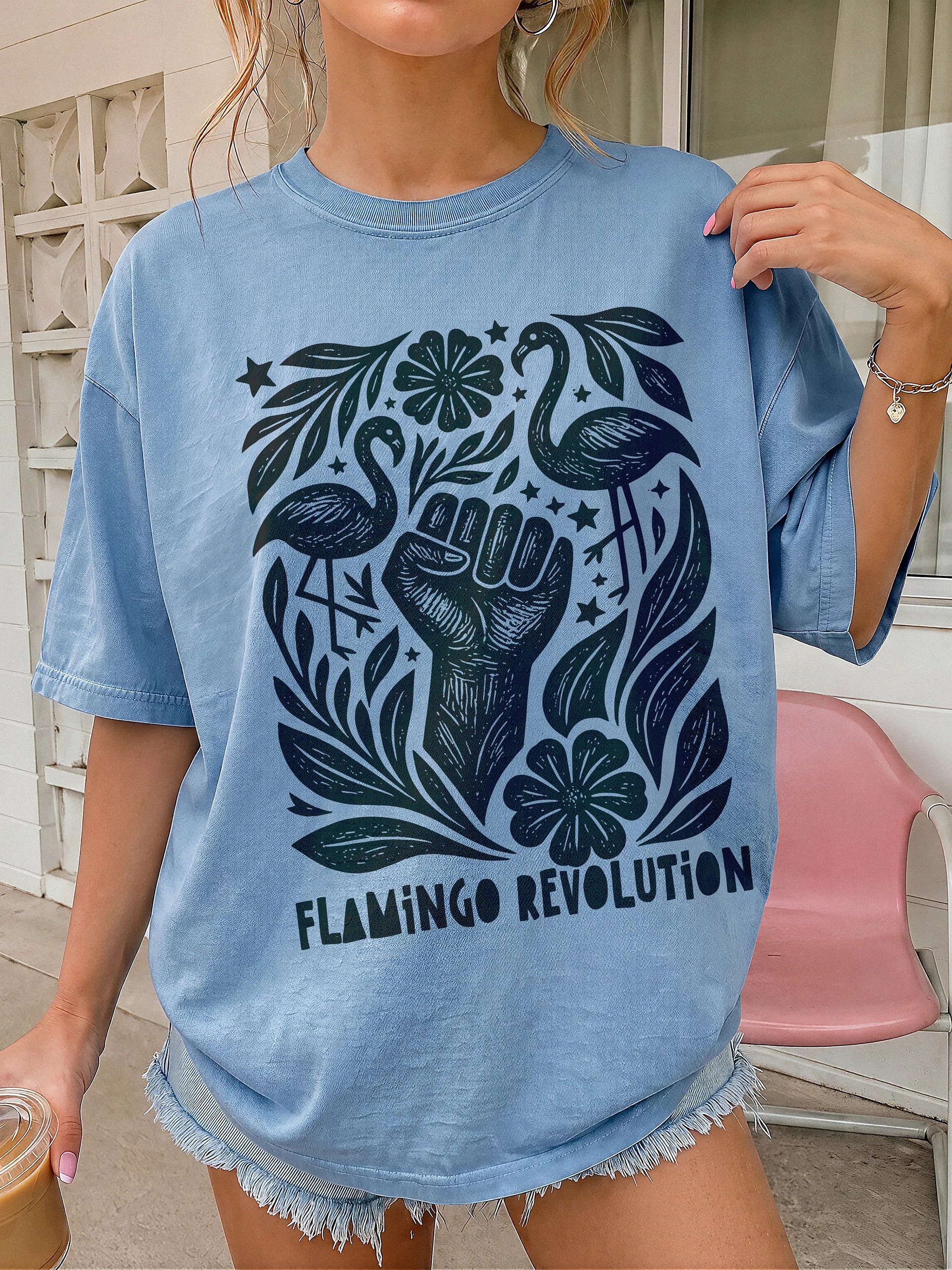 Flamingo Revolution T Shirt product image (16)