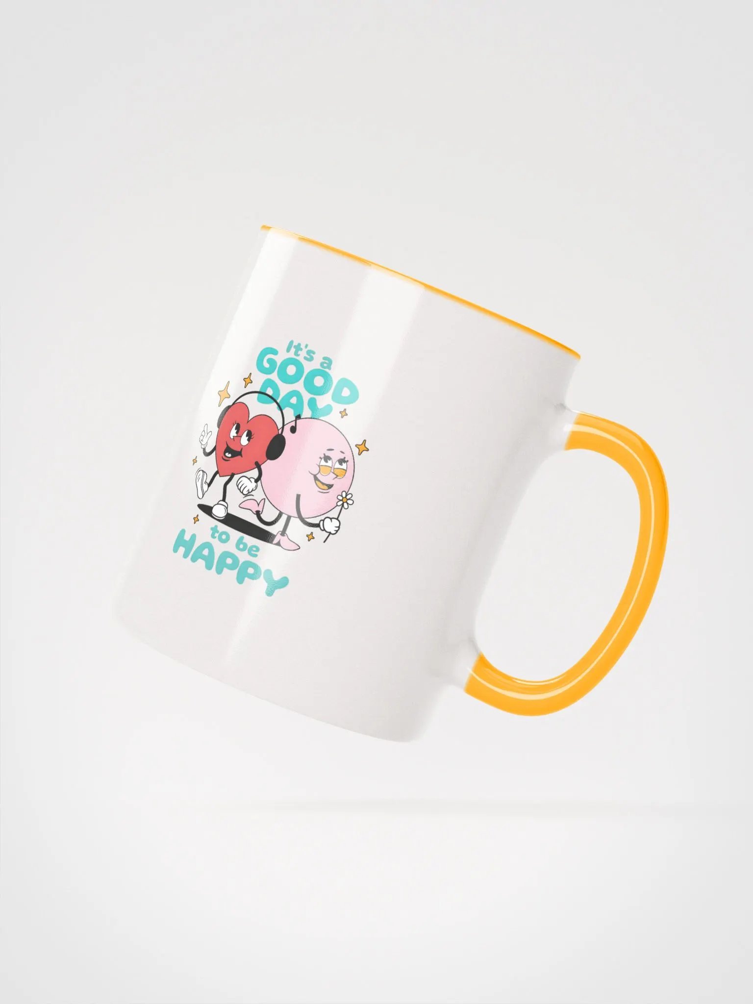 Happy Hearts Ceramic Mug - A Happy Good Day product image (2)