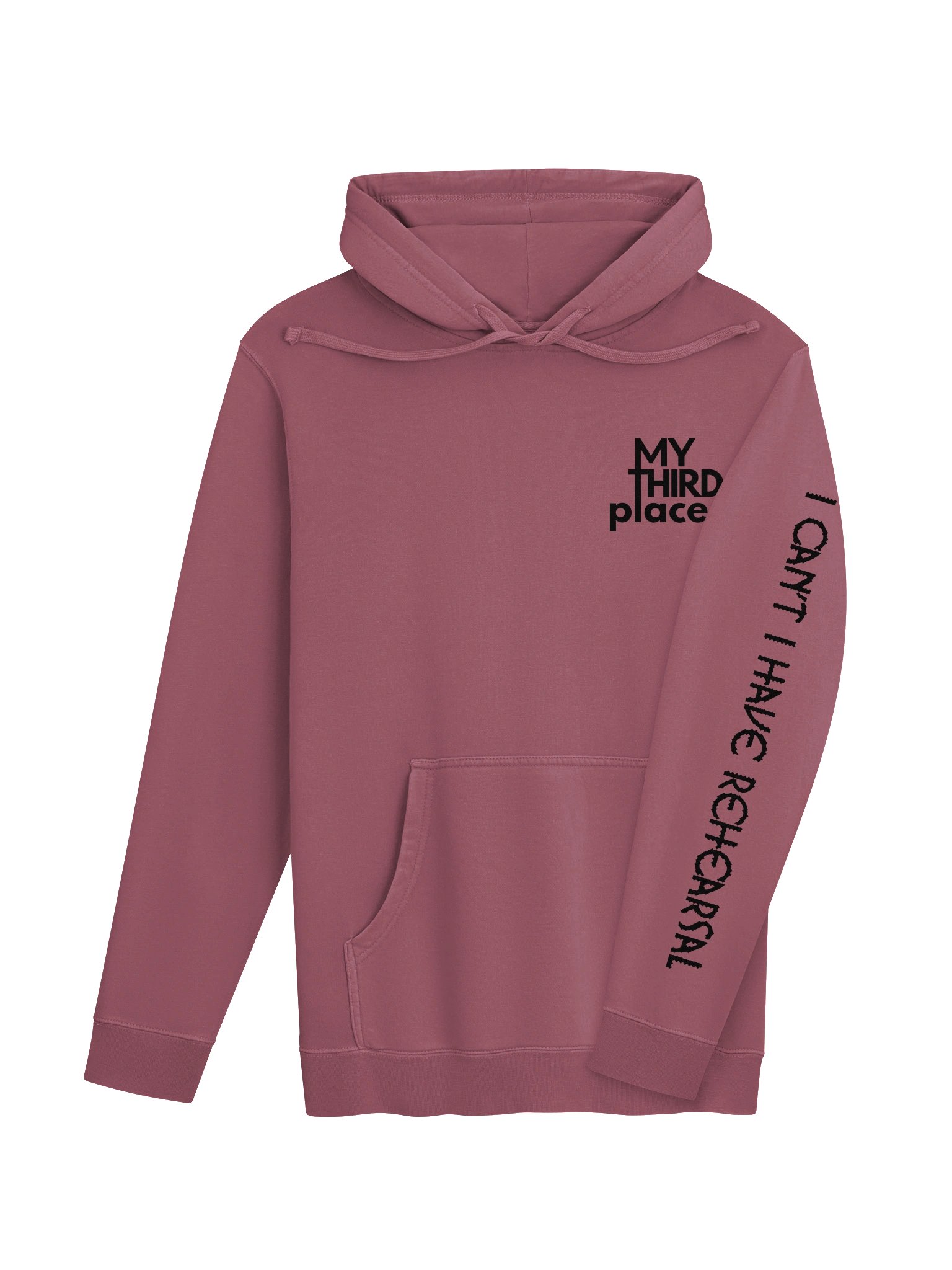 "My Third Place" 25th Anniversary Light Hoodie - Black Text product image (12)