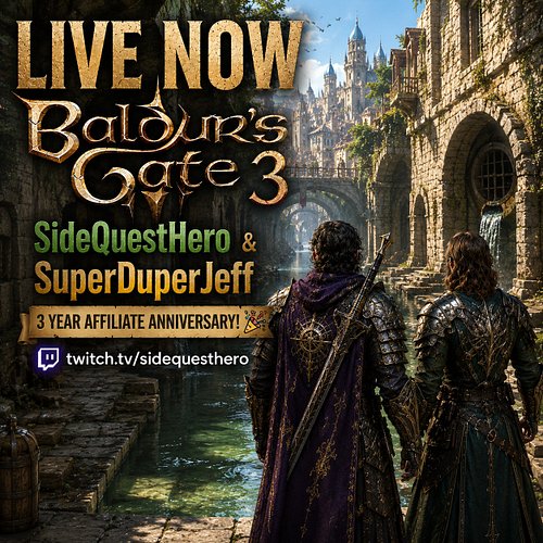Three years ago today, I became a Twitch Affiliate.

Since then we've explored galaxies, survived wastelands, laughed through...