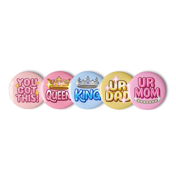 The Queendom Badge Pins (x5) product image (1)