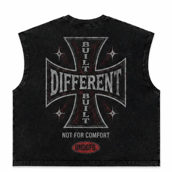 Built different sleeveless Tee product image (2)