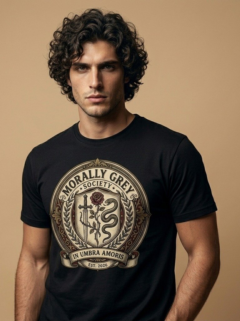 Morally Grey Society Dark Academia Bookish Crest product image (3)